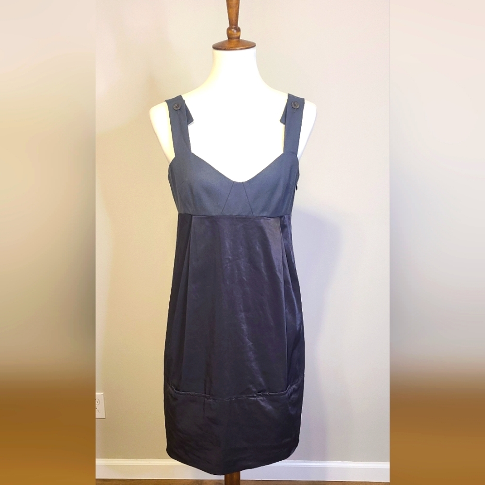 See by Chloe Black Waxed DressSize women's 8 EUC